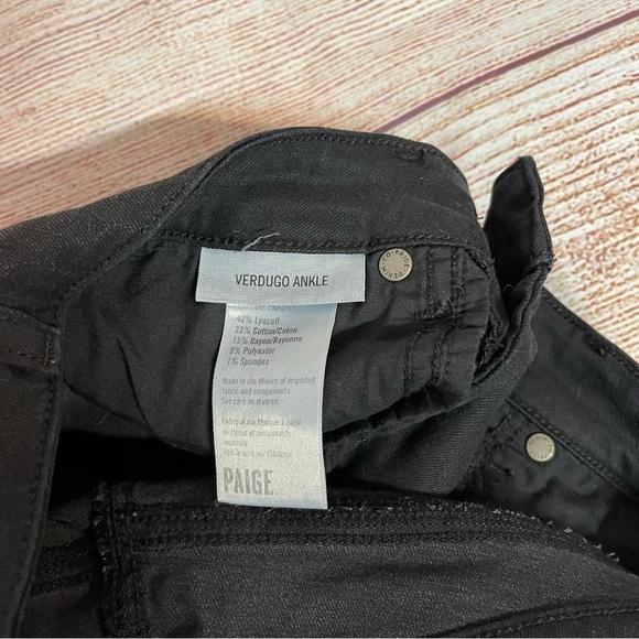 Paige Verdugo Ankle Jeans Sterling Dark Coated - Picture 6 of 7